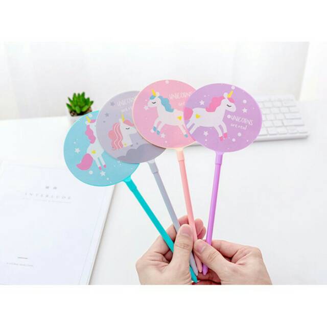 

Pulpen Gel Kipas Unicorn 0.5mm