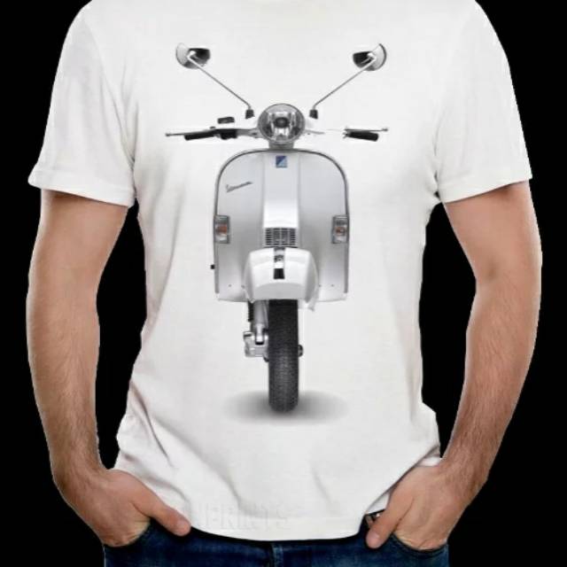 KAOS VESPA PUTIH