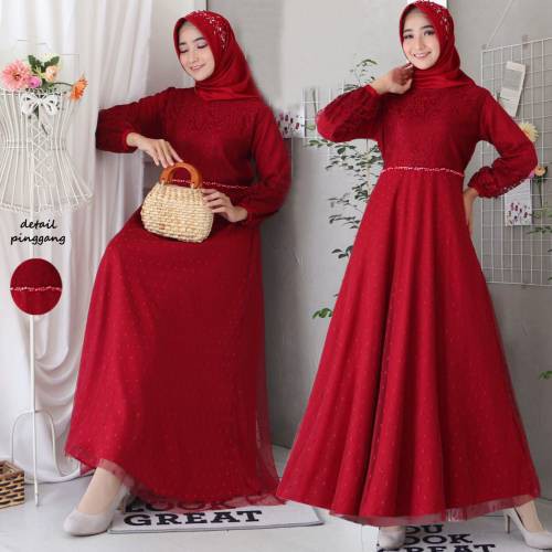 COD / GRATIS ONGKIR / GAMIS RAMADHAN / Grosir Gamis Hijab Dress Murah Wanita Muslim Terbaru arumi