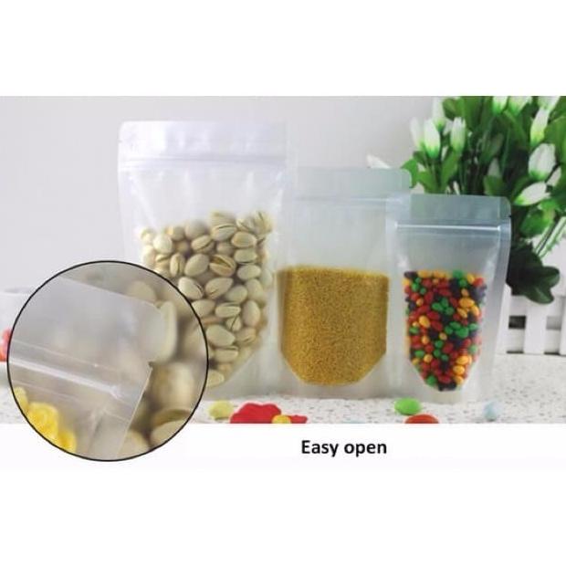 Plastik Ziplock Standing Pouch Doff / frosted Terlaris
