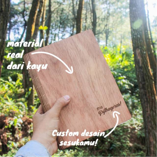 

Binder custom (material kayu)