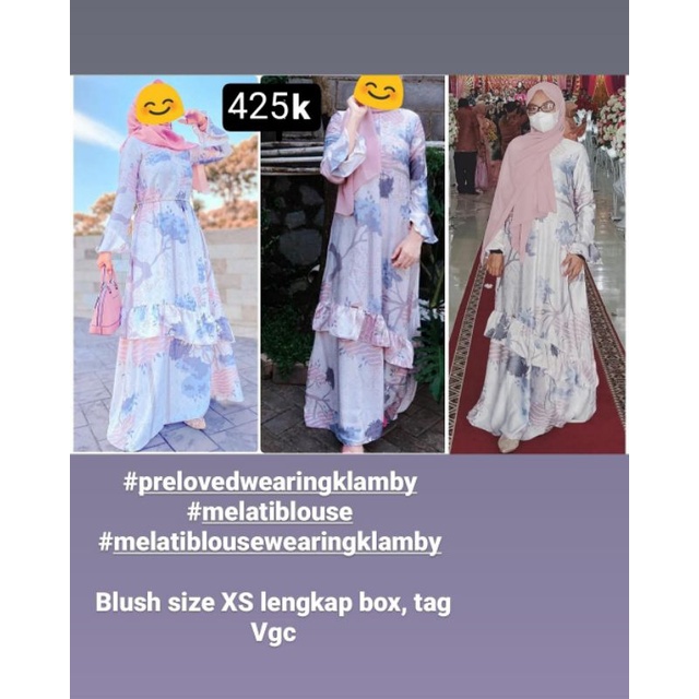 Preloved wearing klamby (Melati dress)