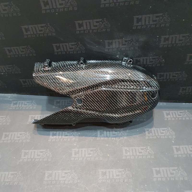 Cover Mesin Bak CVT Honda Vario 125 150 New Carbon kevlar