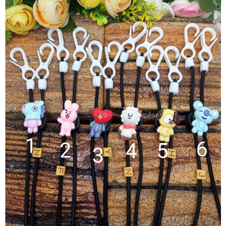 strapmasker bts strap masker anak gantungan masker anak kalung masker bts