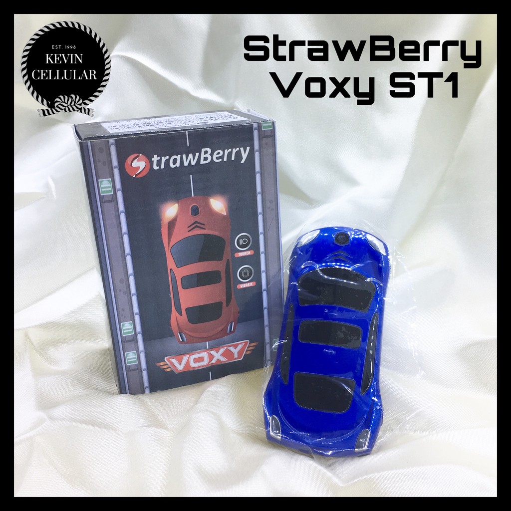 HP China Murah Mobil StrawBerry Voxy ST1 Dual Sim Kamera / HP unik bentuk mobil