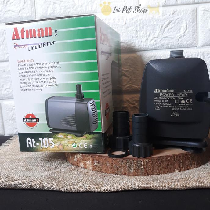 OPEN DS ATMAN AT-105 Pompa Celup Aquarium / Water Pump ATMAN AT 105