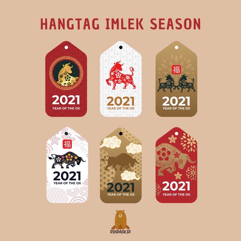 

HANGTAG IMLEK 2021 | HANGTAG CHINESE NEW YEAR | HANGTAG GONG XIE FA CHAI | HANGTAG MURAH