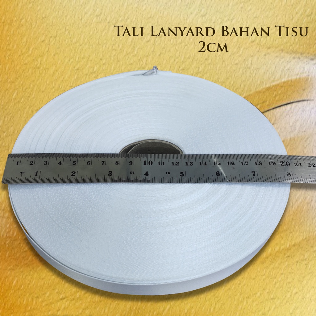 

Tali Lanyard Bahan Tali Tisu / Bahan Tali Printing Sublim / Pita Lanyard Tisu 2Cm