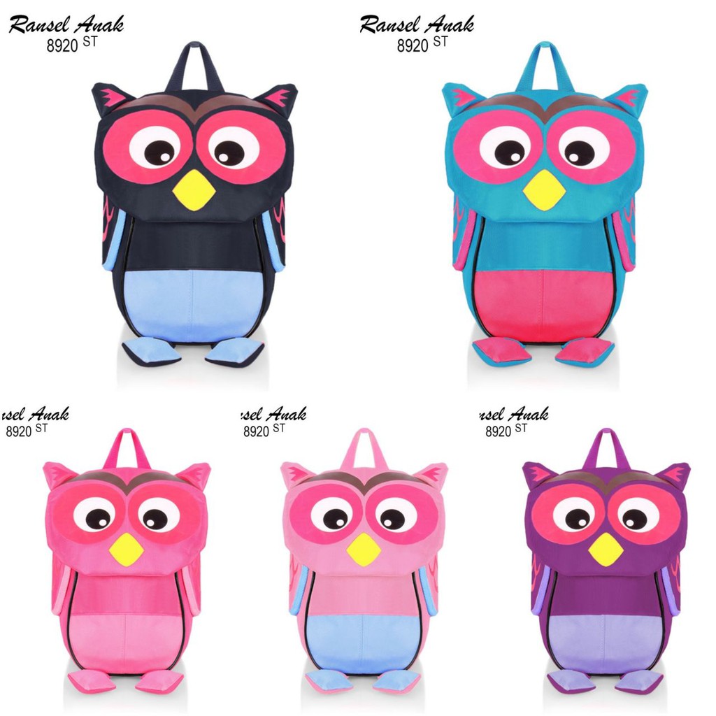 Tas Ransel Sekolah Anak Tk Pg Paud Lucu Unik Karakter Owl Tas
