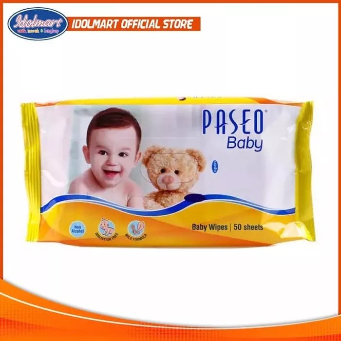 IDOLAKU Tisu Basah Bayi Paseo Gazette (Paseo Baby Wipes Gazette) 50 Sheets