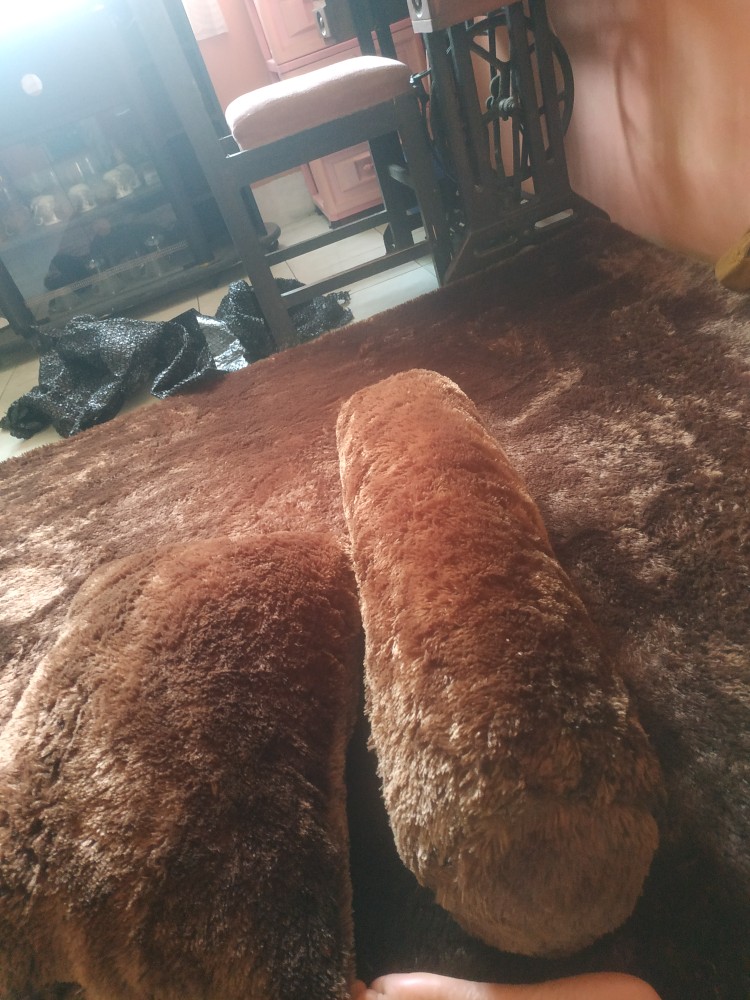 [bonus Bantal Guling Double] Karpet Bulu Tebal 4,5cm Ukuran 200x150cm