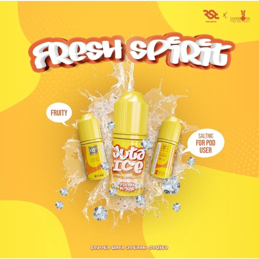 Juta Ice Fresh Spirit Salt Nic 30ML by RSR Brew x Vape Boss