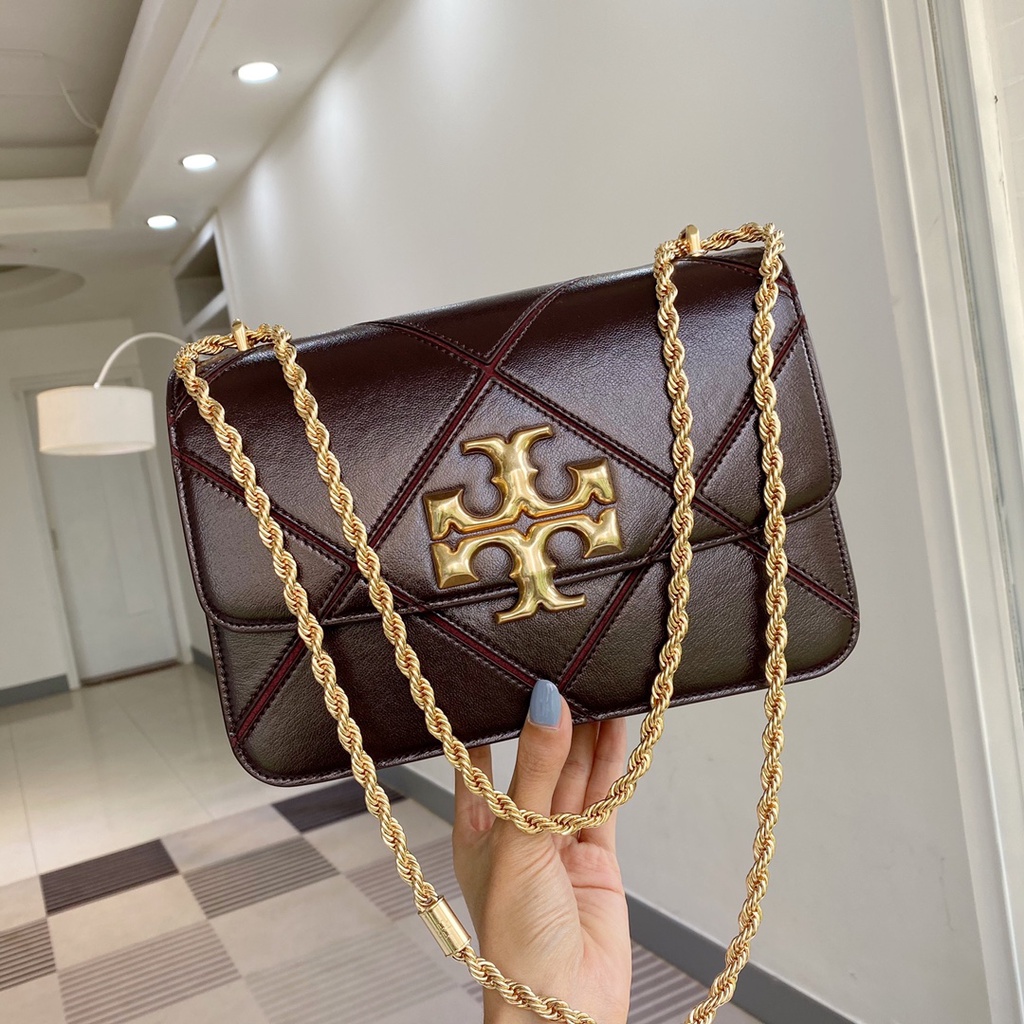 [Instant/Same Day]  73590  size:25cm  Original TB Small Size cowhide material lady single shoulder bag cross body bag chain bag  zxgz
