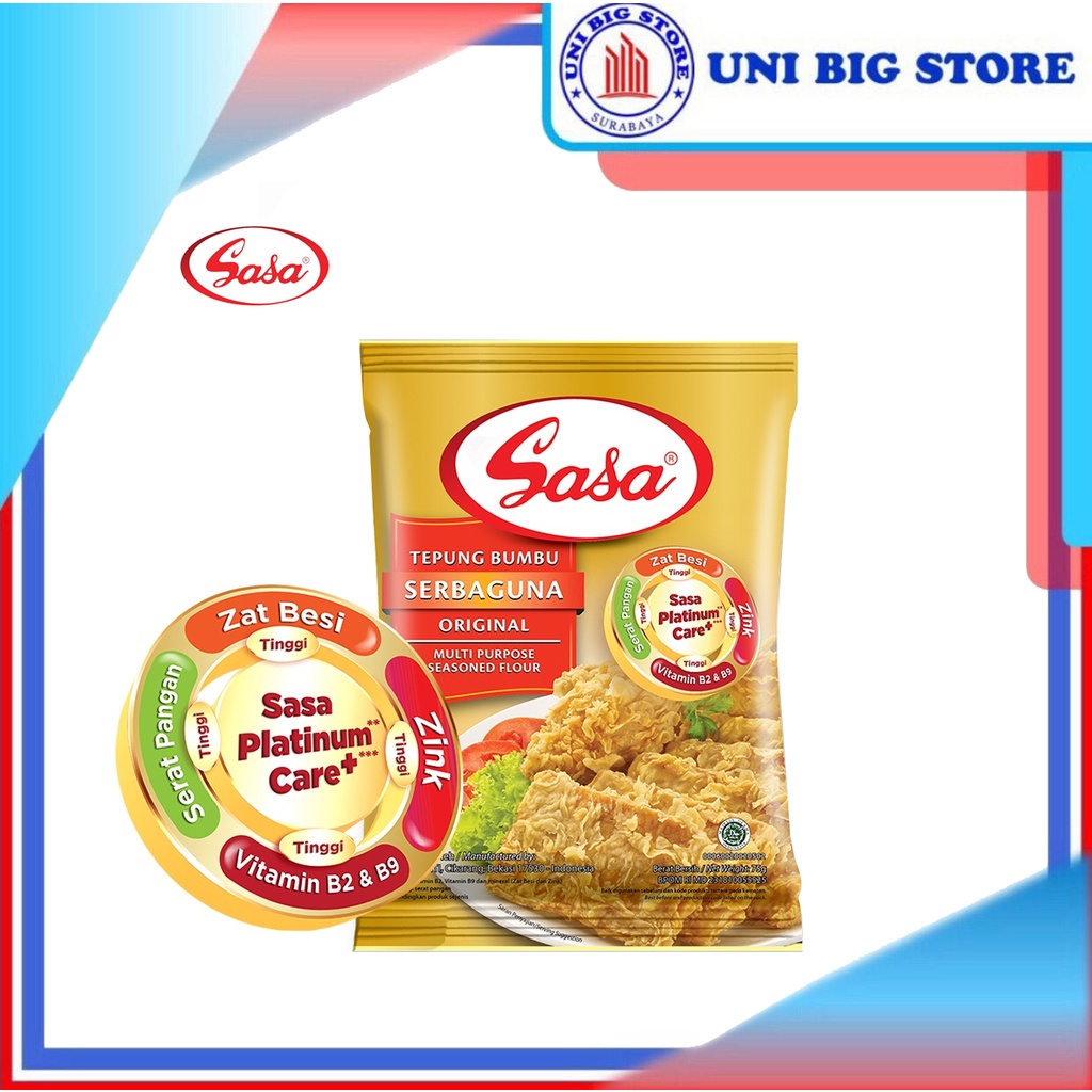 

SASA Tepung Bumbu Serbaguna Original 210 gr Multi Purpose Seasoned Flour