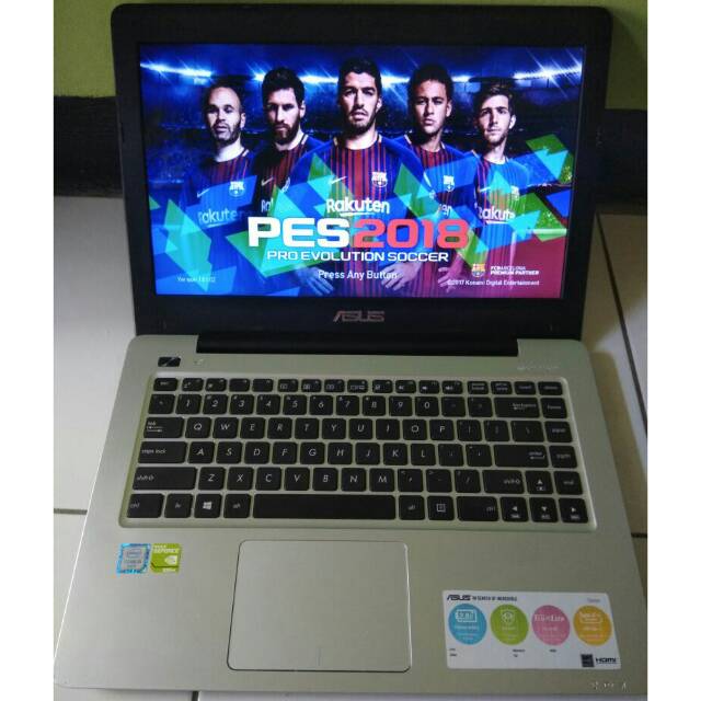 Laptop gaming and design asus a456ur second