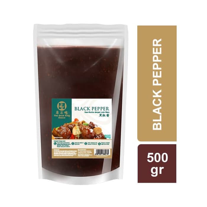 

Black Pepper Sauce / Saus Lada Hitam Kemasan Pouch 500gr by Duck King