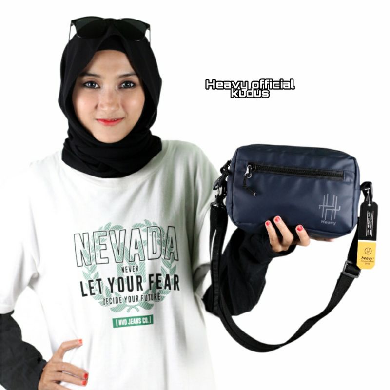 Hand bag Heavy Waterproof . clutch pria distro . handbag + slingbag . Tas tangan dan Tas