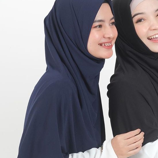 Gerai Aliyah | Bergo Kalila // bergo instan // bergo daily // bergo jersey // bergo daily jersey-Navy