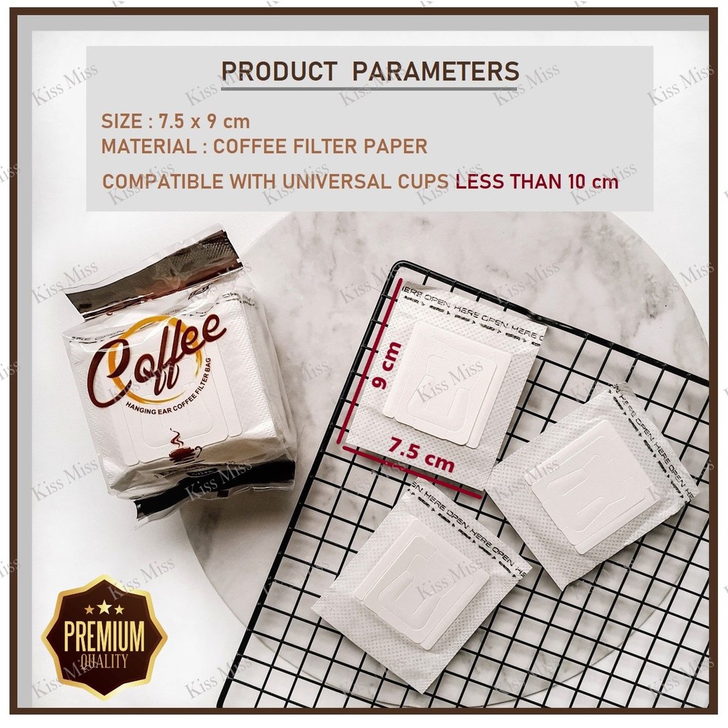 COFFEE DRIP per PACK - Kemasan Kopi Filter Bag - Saringan Teh - Bubuk - Sachet - Hanging Ear