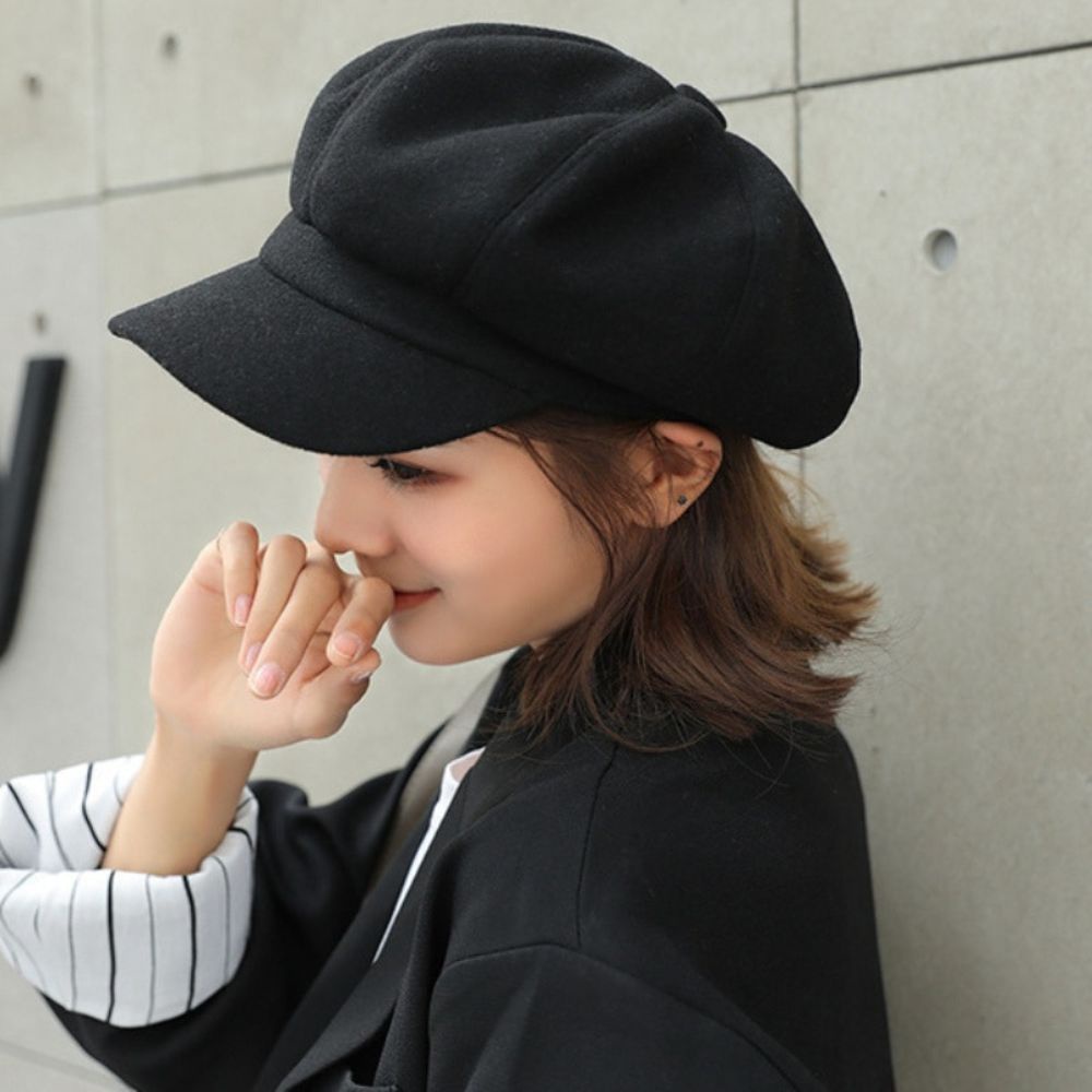 MARKETBIX Topi Baret Apolo Beret Korea Wanita Newsboy Cap Pet Seniman Pelukis Premium