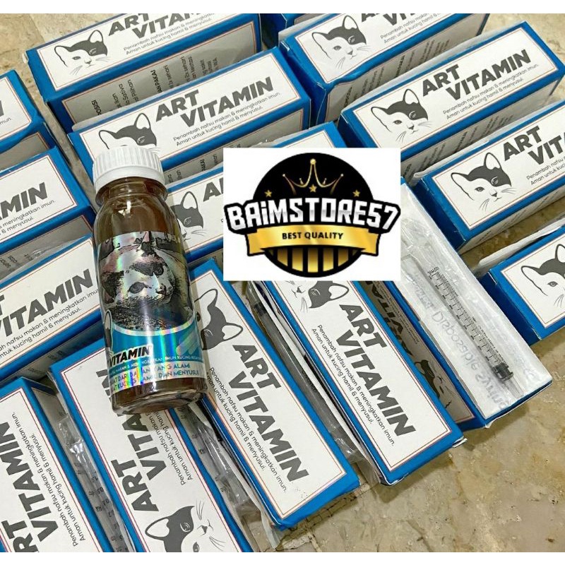 ART Vitamin Original Vitamin Kucing atau Anjing bahan Herbal Menambah Nafsu Makan Meningkatkan imuni