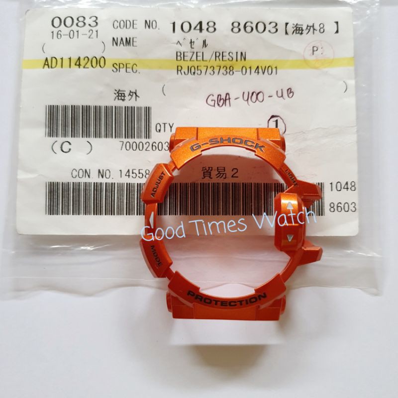 BEZEL G-SHOCK GBA-400-4BDR GBA 400 Casio Original