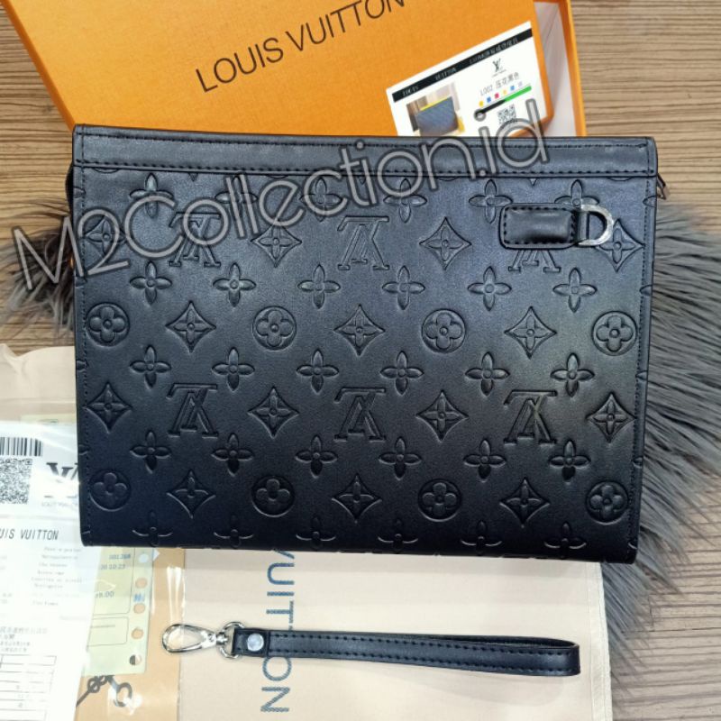 Clutch Lv Monogram Embos Handbag Tas Tangan premium impor