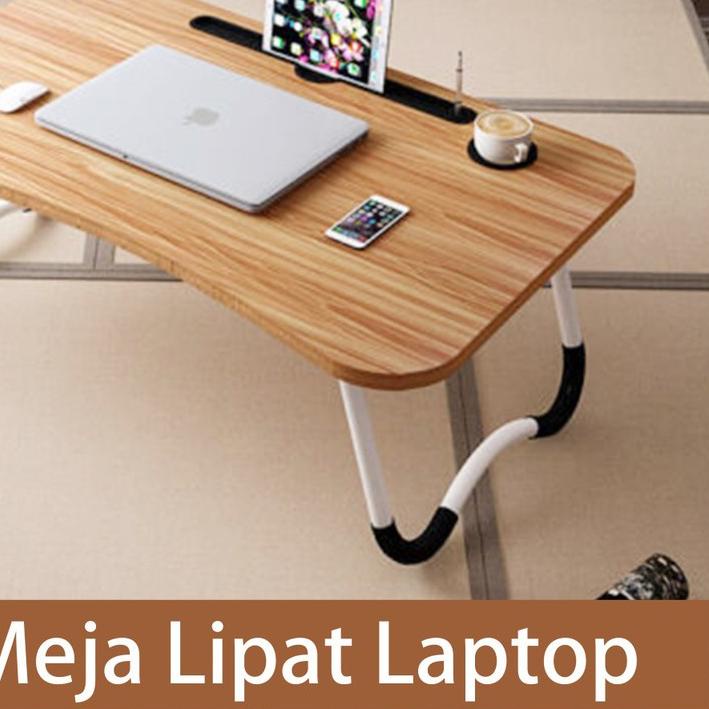 ➶ Meja Lipat Laptop Portable Stand Alumunium Meja Belajar Serbaguna Meja Lipat Cooler Big Fan Mousep