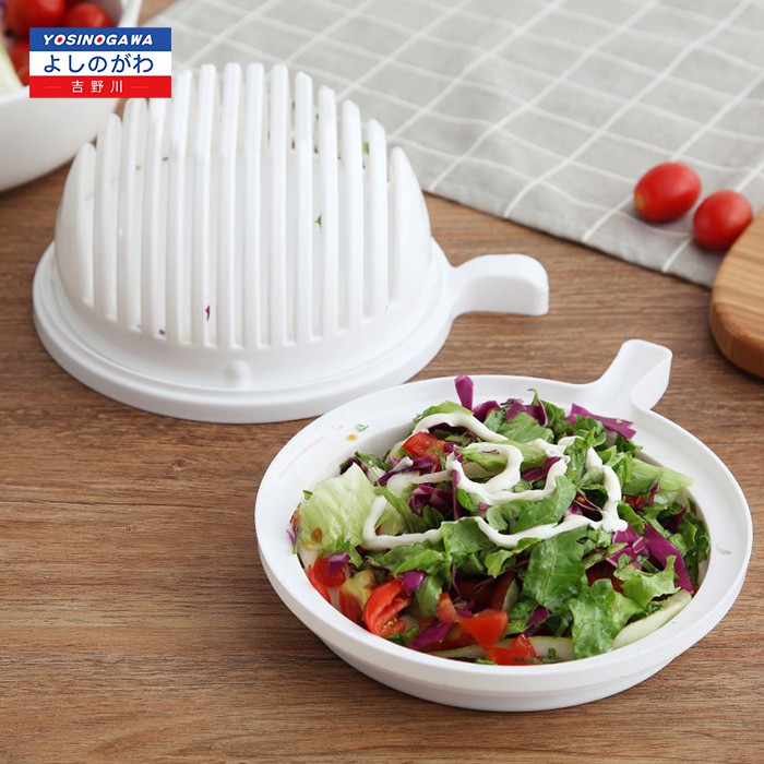 SALAD CUTTER BOWL Mangkok Alat Pemotong Sayur dan Buah Salad