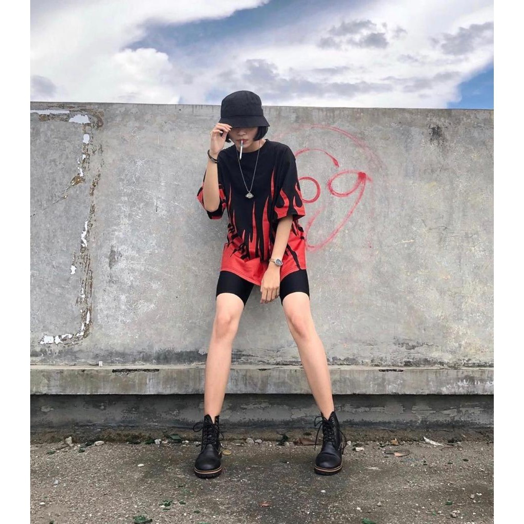 BHO - ZEC Oversize DENI / Oversize Fire / Baju Kaos Wanita Oversize / Oversize Terbaru / Kaos Big Si