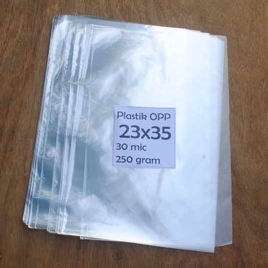 

Plastik OPP 23x35 cm 30 mic 250 gram tanpa lem