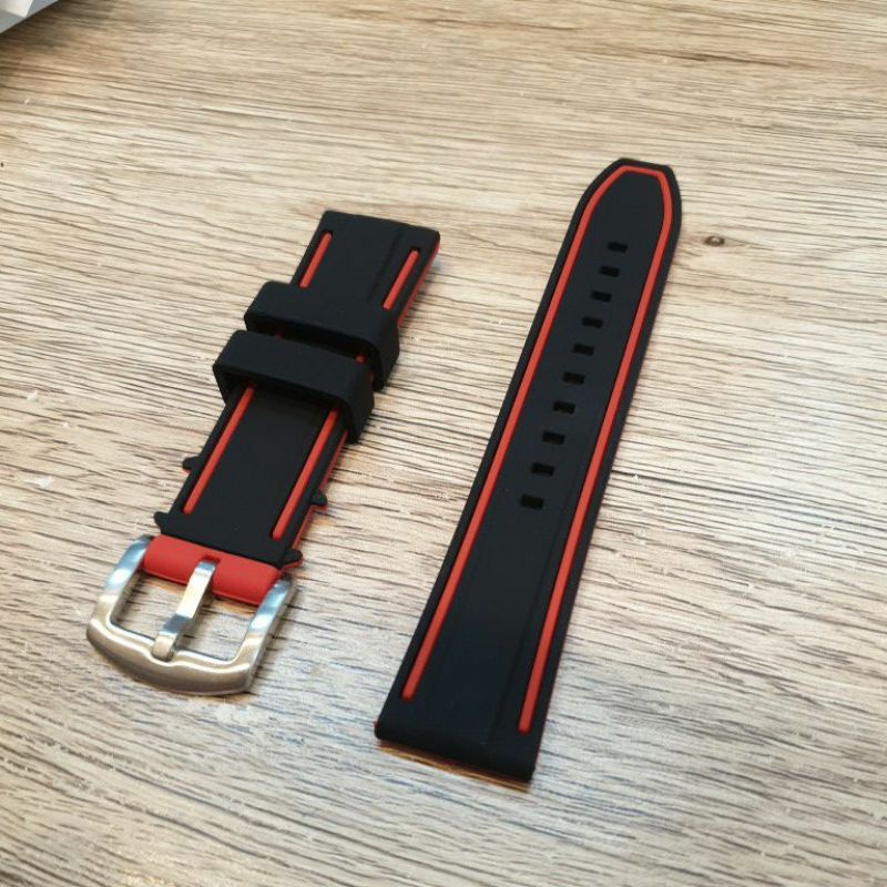 Strap tali jam tangan silicon silikon silicone 22MM 24MM 26MM