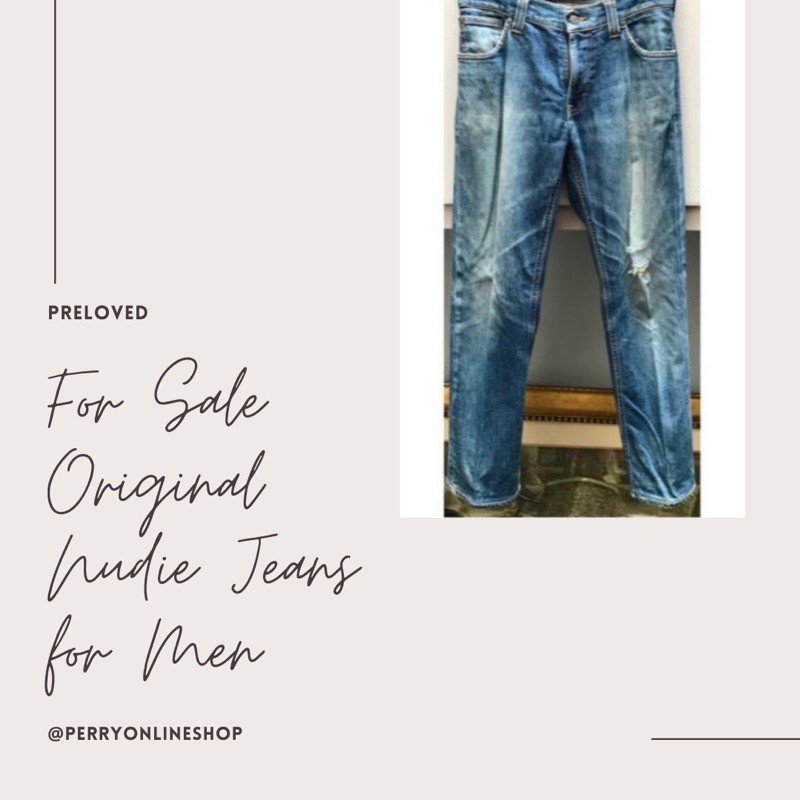 Celana Jeans Cowok Preloved Original Nudie Jeans for men