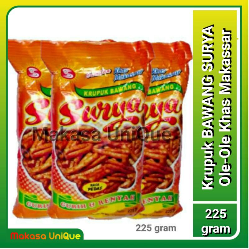 Krupuk Bawang Surya 225g