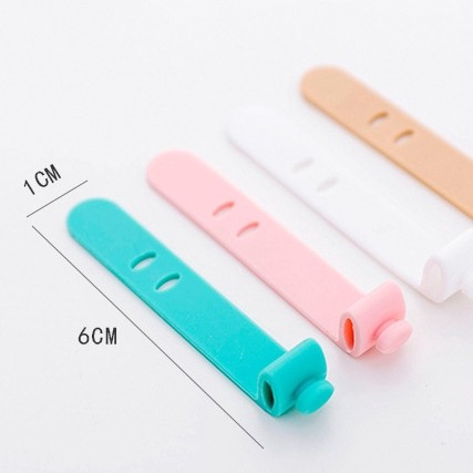 4 Pcs Tali Pengikat Kabel USB Bahan Silikon