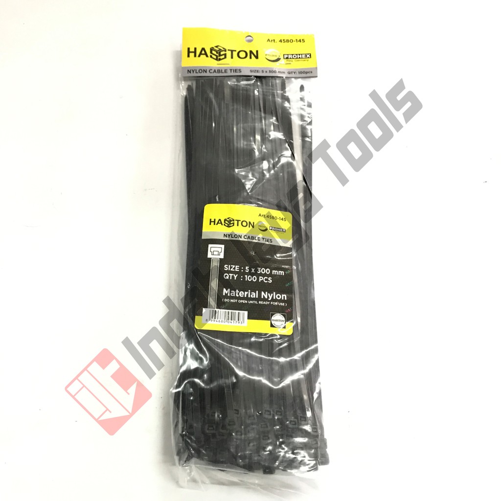 

ATK9 PROHEX Cable Ties 30 cm HITAM Hasston Kabel Tie Pengikat Strap 300 mm