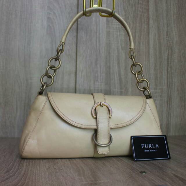 Tas Furla Authentic Original Preloved Second Kulit Asli Vintage Branded