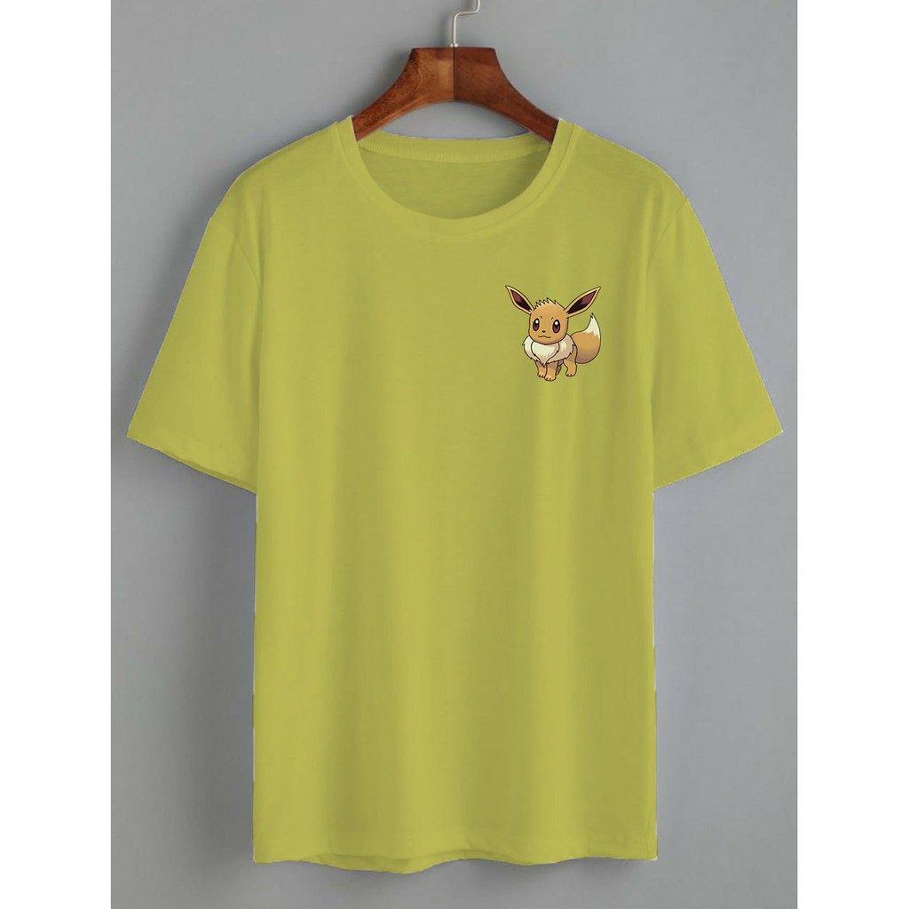 kaos KARAKTER eevee cute / kaos KARAKTER/ kaos wanita / KATUN 24S