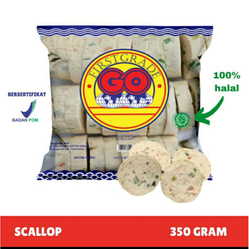 

SCALLOP Ikan merk BESTGO 500gr / GO 350gr