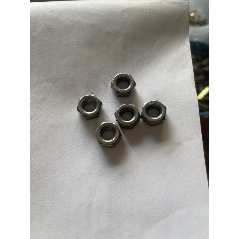 MUR 3/8”/Mur 14 hitam drat kasar/Mur besi kunci 14