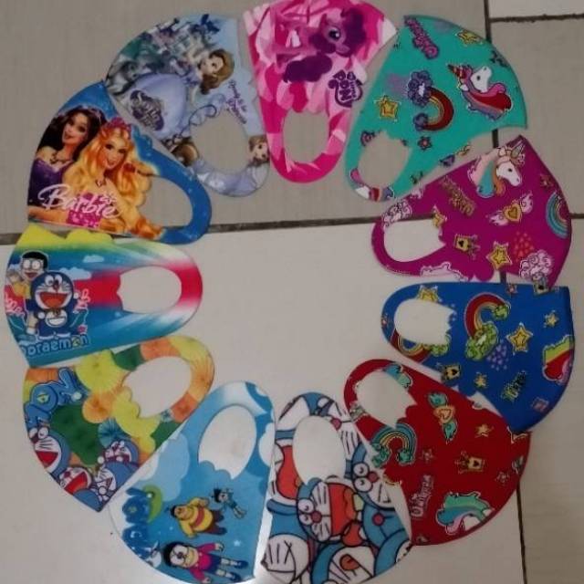 Masker scuba anak printing