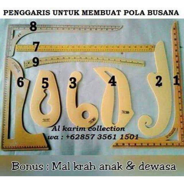 

PENGGARIS CURVA ISI 9 BONUS MAL KRAH