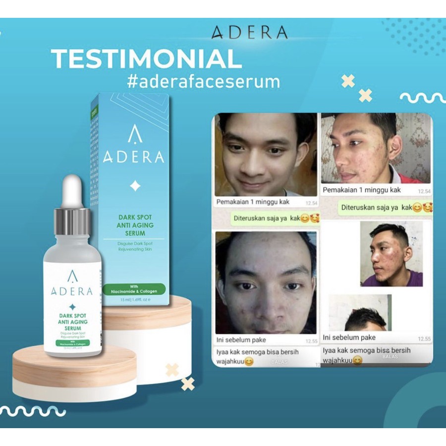 ADERA DARK SPOT ANTI AGING Serum ||  Perawatan Wajah  Flek Hitam dan  Penuaan Dini