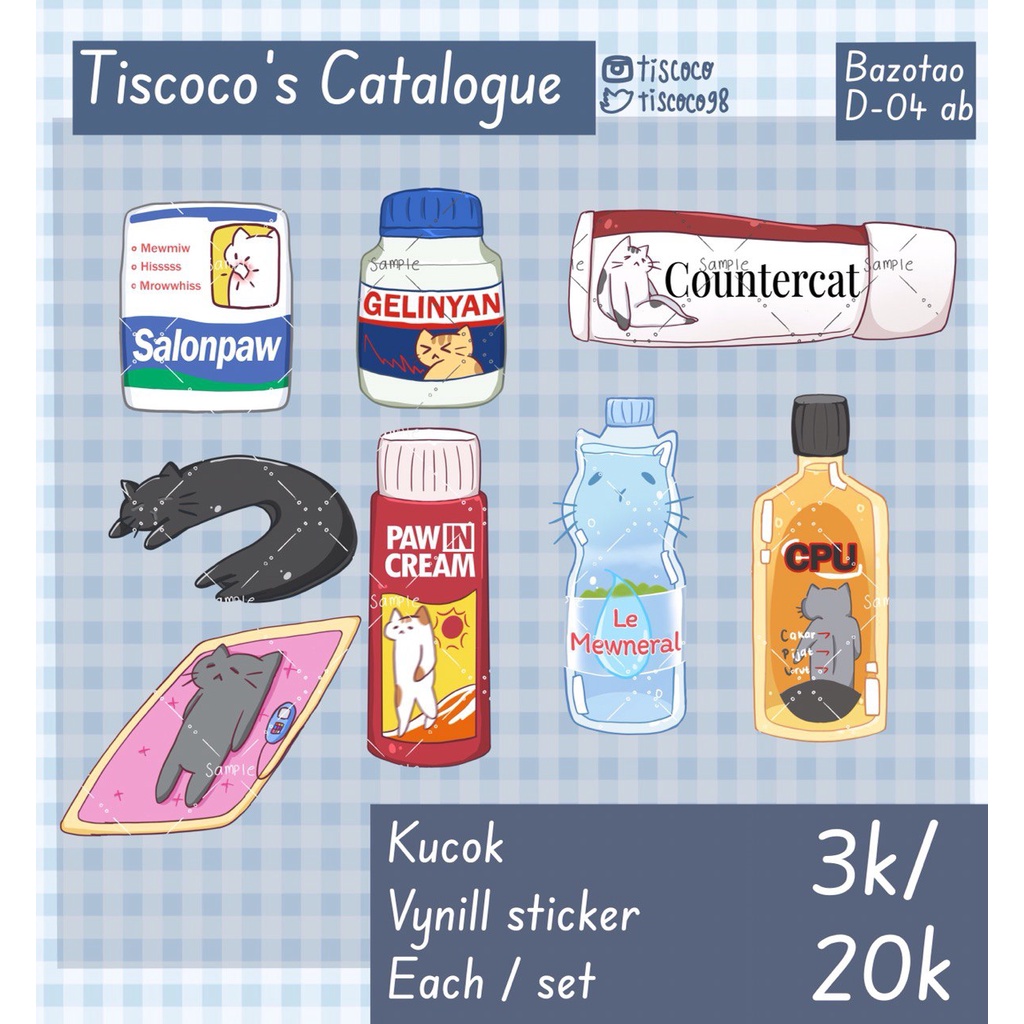 

Kucok Kucing Encok Sticker die cut