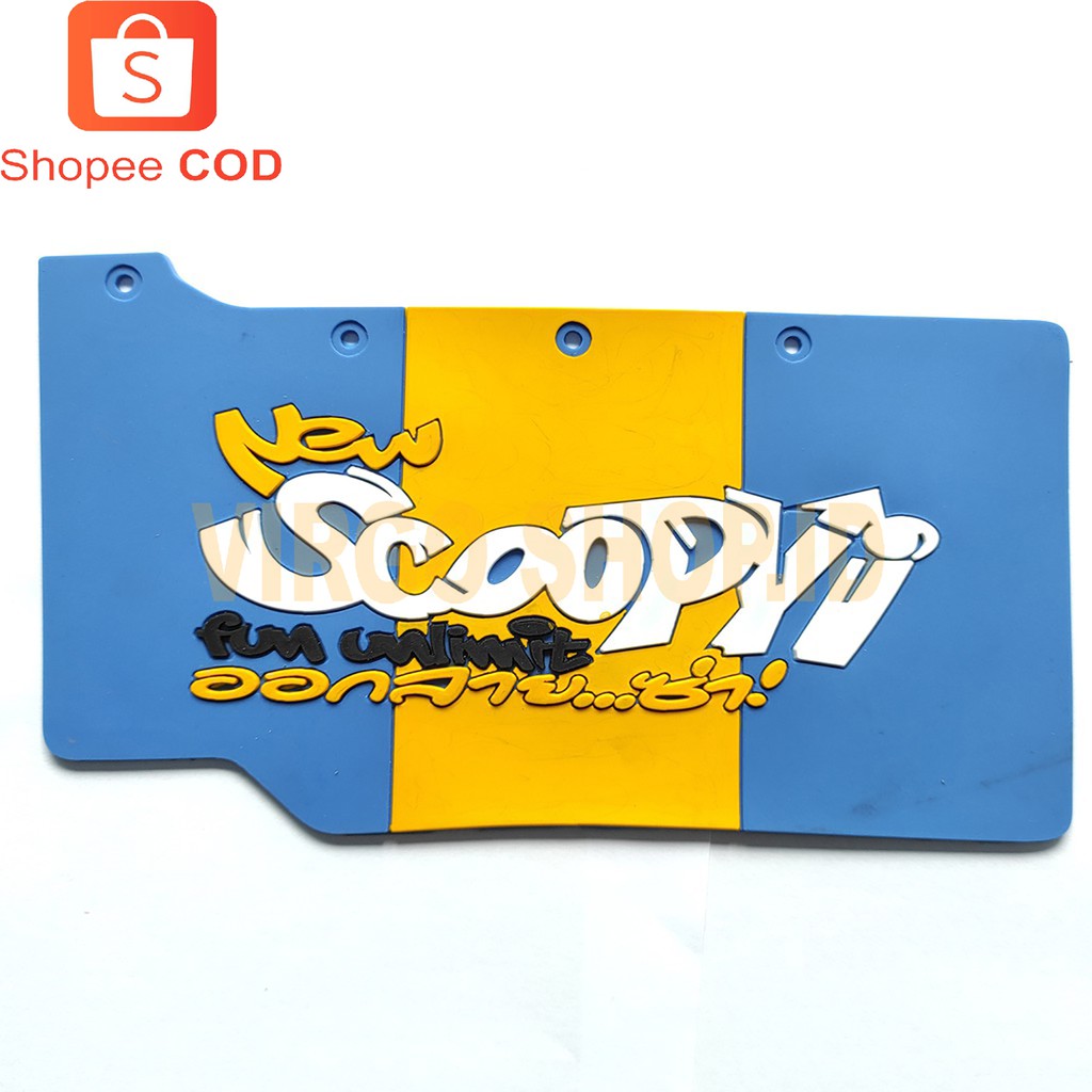 Mudflap Honda Scoopy - Mudflap Belakang Penahan Air dan Lumpur bahan Full Karet / aksesoris motor scoopy / karpet lumpur / karpet karet / karpet scoopy / karpet