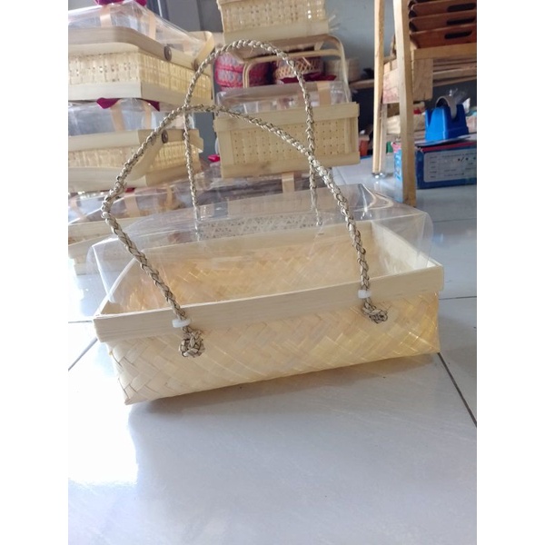 

besek 30 x 20 mika tanpa pita