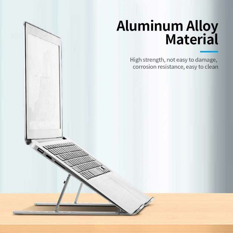 Stand Laptop lipat Aluminium Foldable Adjustable 7 Level - N7