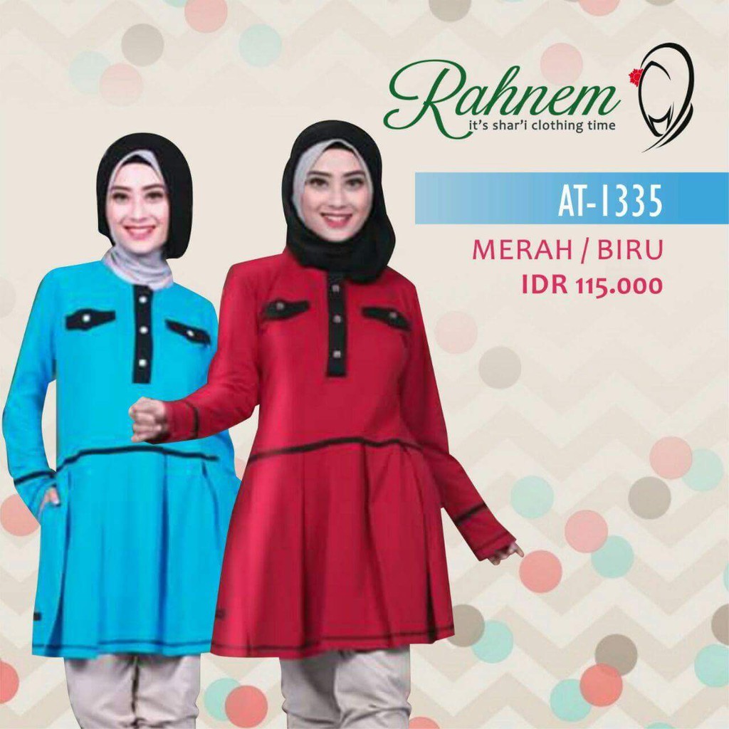 ATASAN MUSLIM WANITA / RAHNEM AT - 1335 /FASHION MUSLIM