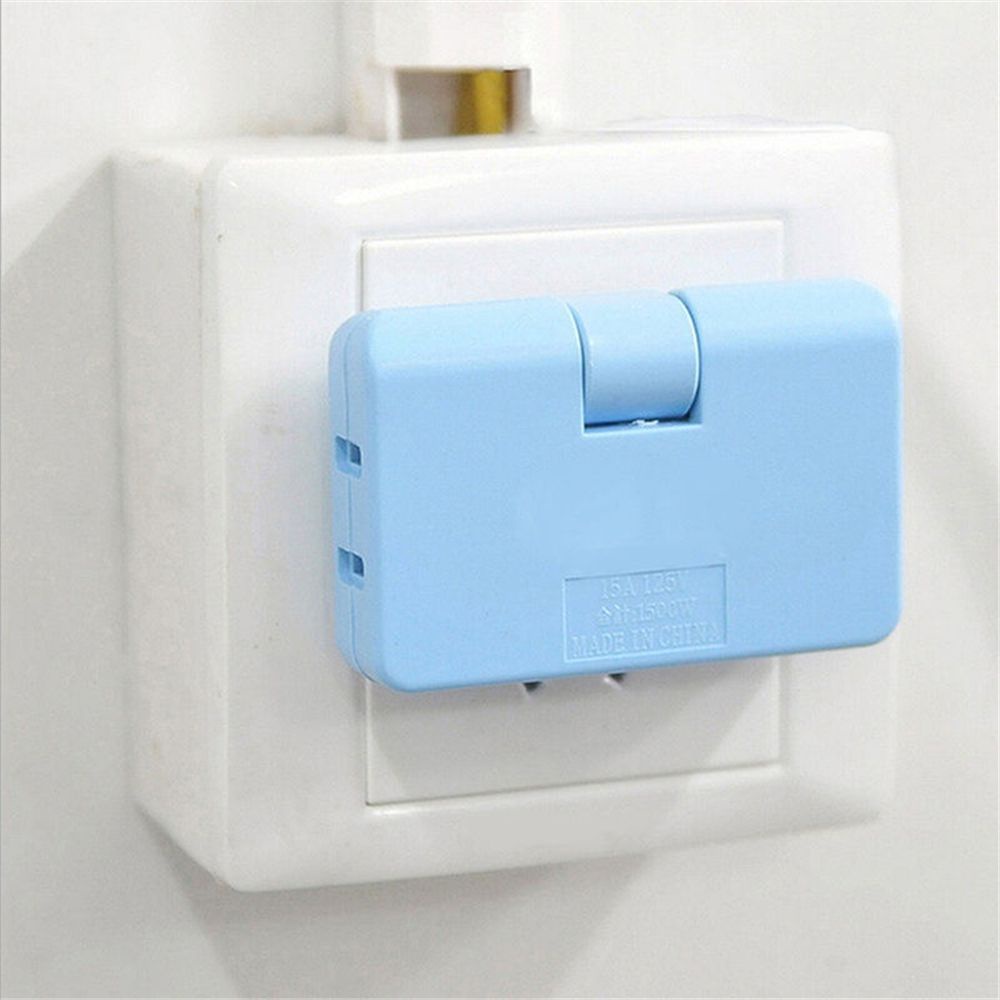 QUINTON Durable Sockets High Quality AC Power Electrical Plugs New Travel 3 Outlet Wall 2 Prong Swivel Adapter/Multicolor