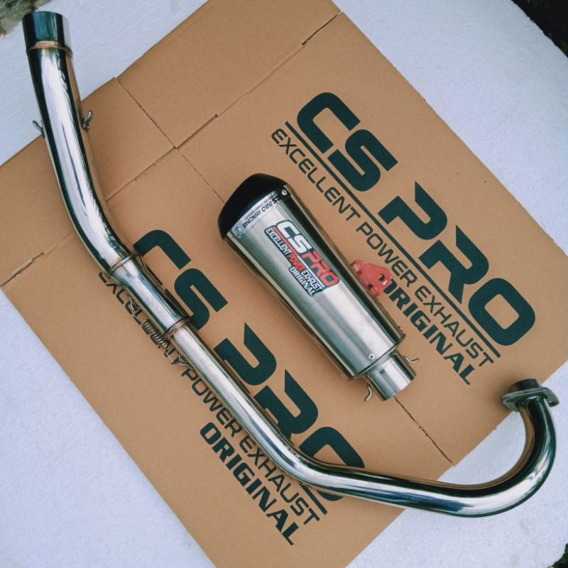 KNALPOT CS PRO RACING ORIGINAL KNALPOT VIXION CB150R CBR150R SATRIA FU JUPITER MX NEW 135 SONIC150